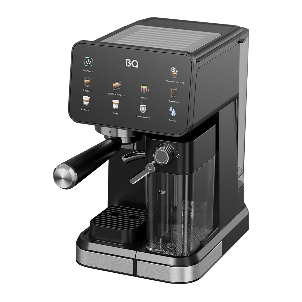 Кофеварка BQ ECM1089A Black-Steel