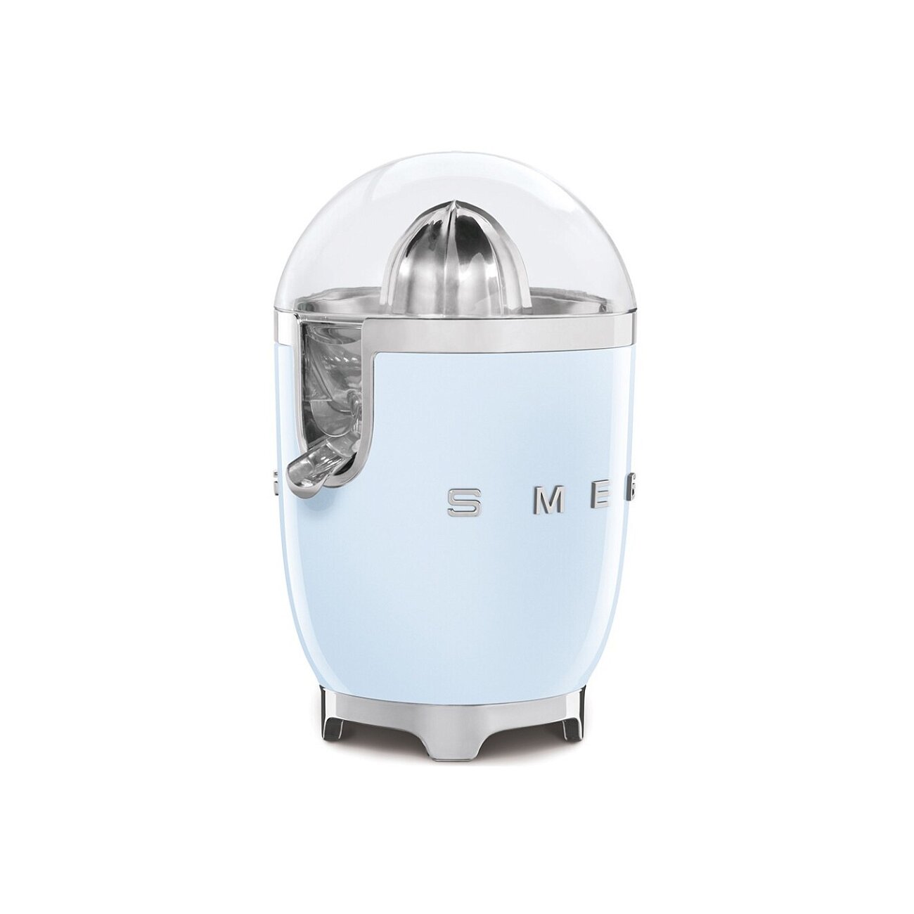 Соковыжималка SMEG CJF11PBEU для цитрусовых, стиль 50-х, ручной отжим, пастельный голубой