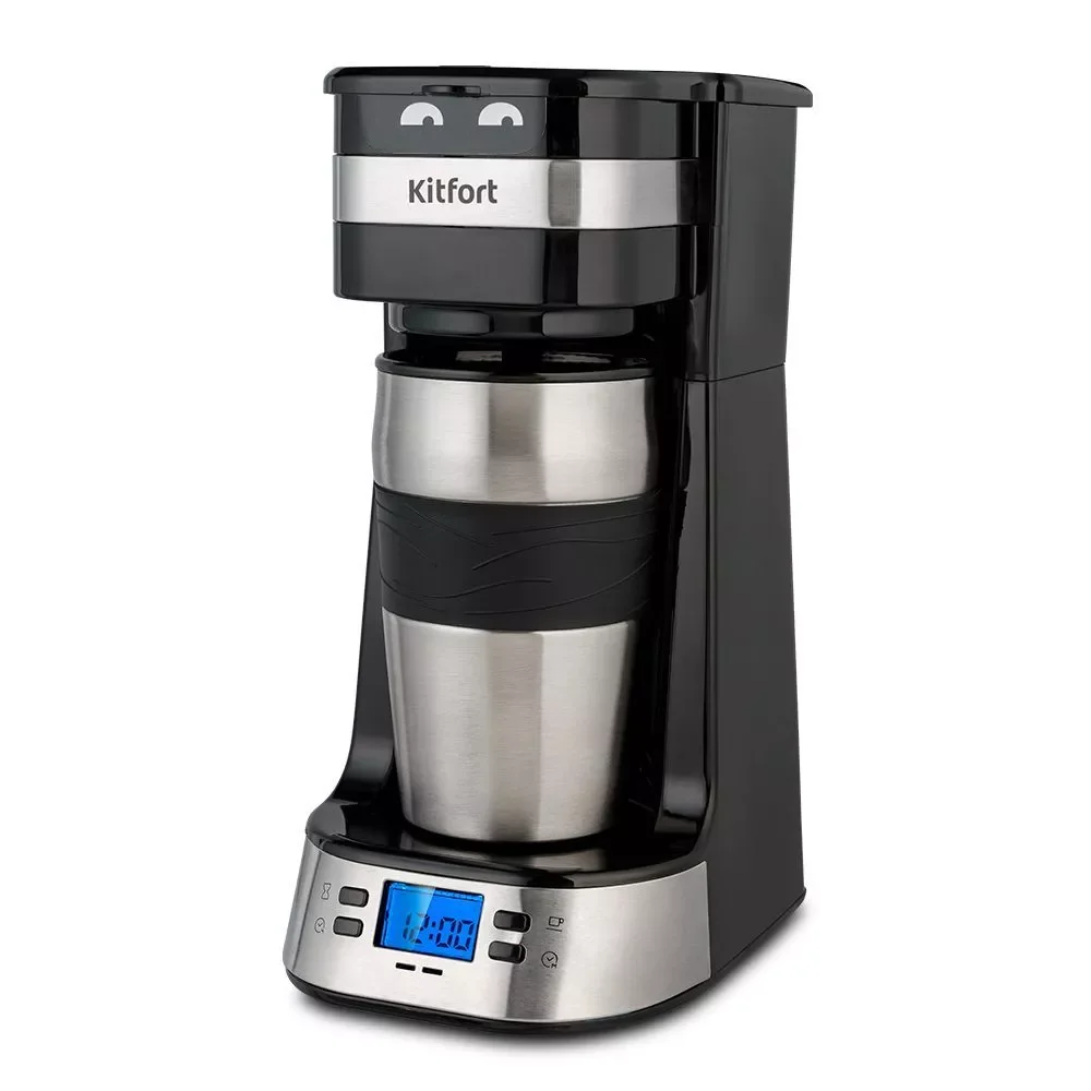 Кофеварка капельная Kitfort КТ-795 черный/нерж