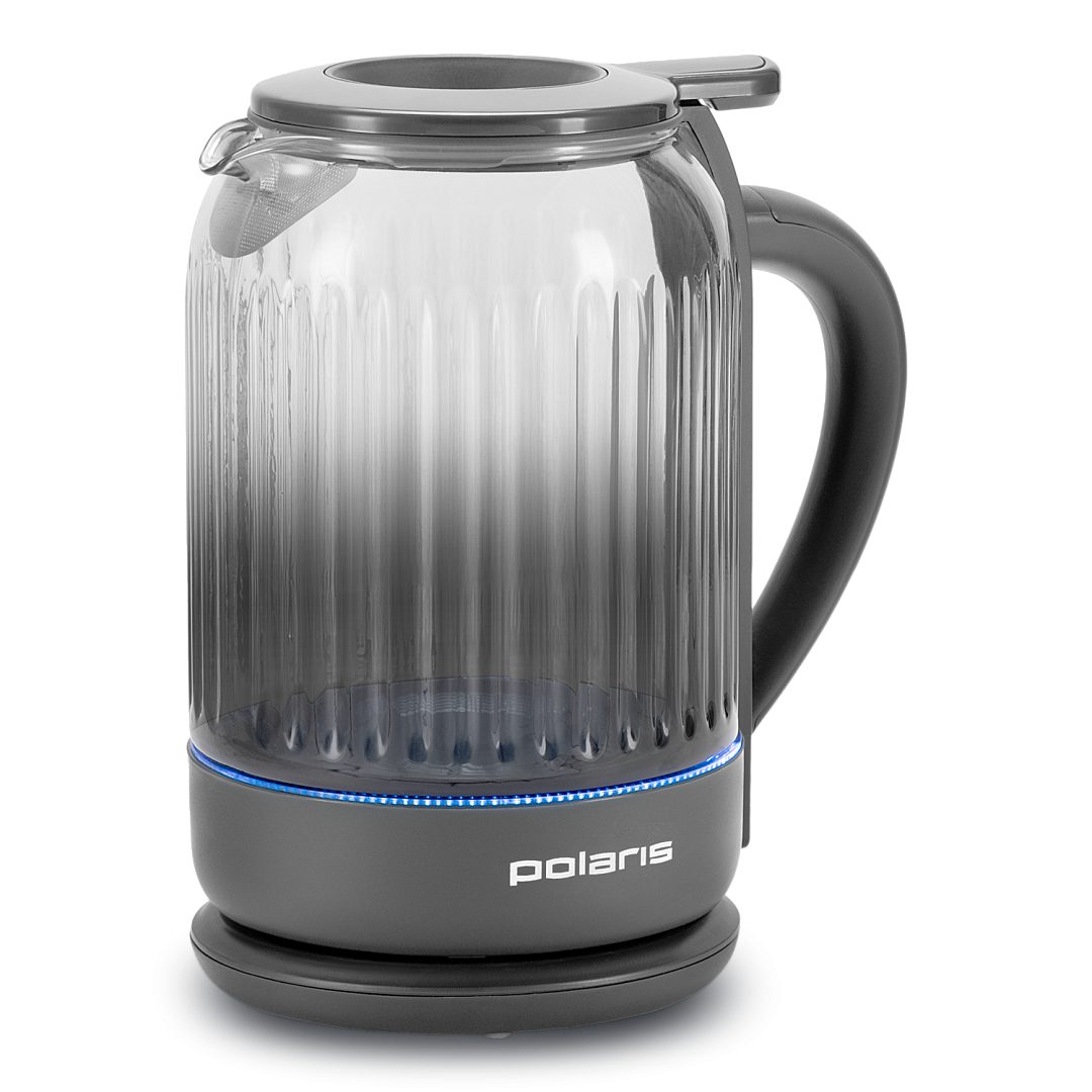 Электрочайник Polaris PWK 0701CGL 1.5л 2200Вт графит корпус стекло/пластик