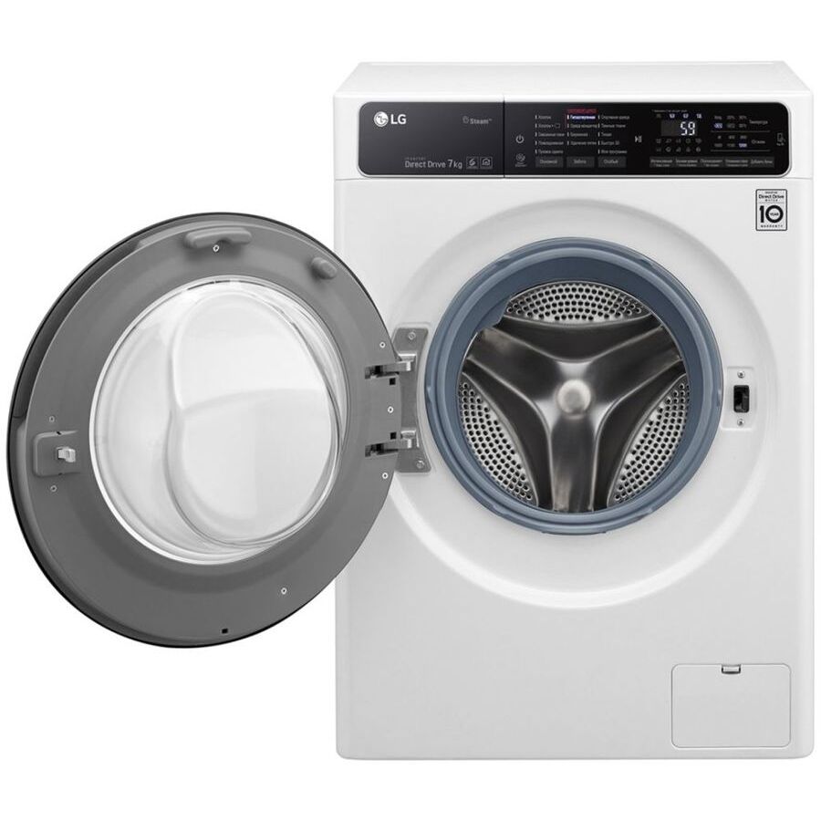 Стиральная машина LG F2H5HS6W 60x45x85 см :A фронт. макс.:7кг белый 1200 об/мин, пар