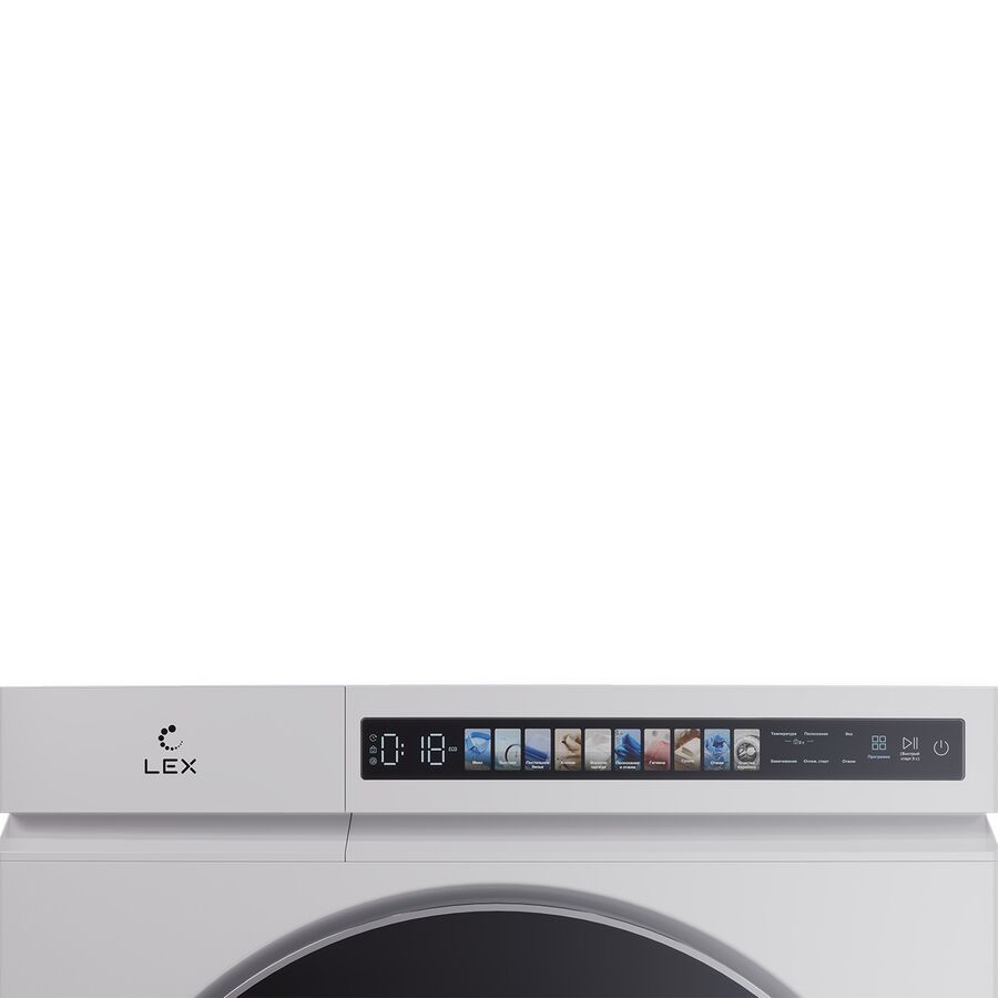 Стиральная машина Lex LWM 10612 WHID Magna класс A+++ загр.фронтальная макс.10кг с сушкой белый