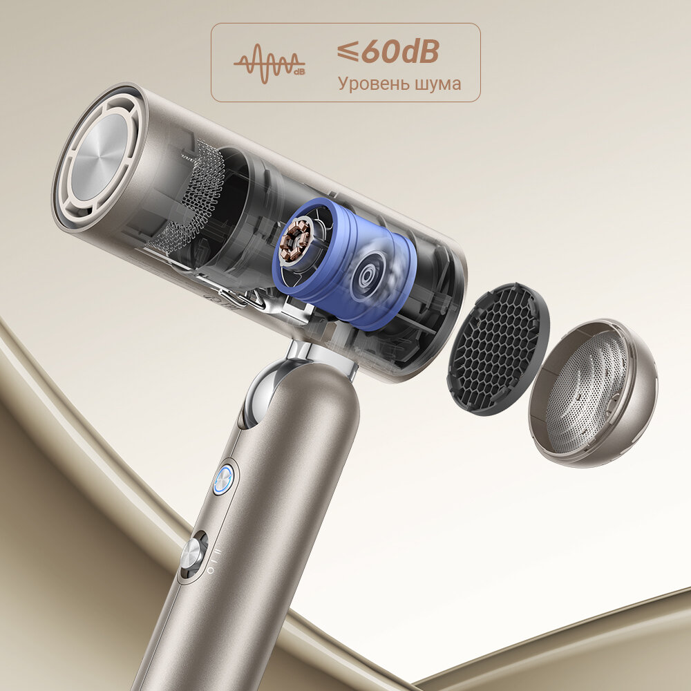 Фен DREAME Pocket High-speed AHD51 Space gray дорожный
