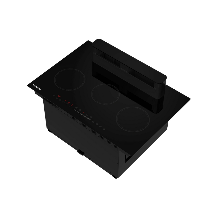 Варочная поверхность HIBERG i7-VM7 B индукционная стеклокерамическая с вытяжкой