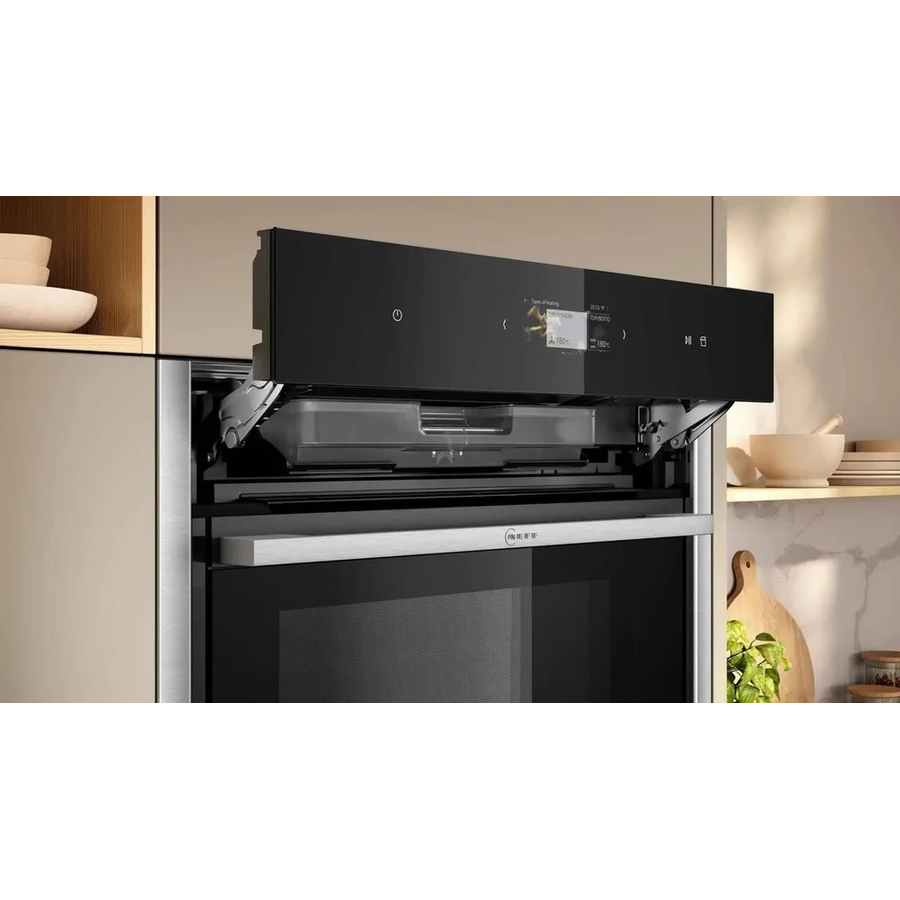 Встраиваемый духовой шкаф Neff B64FS31N0 черный/нерж электрический