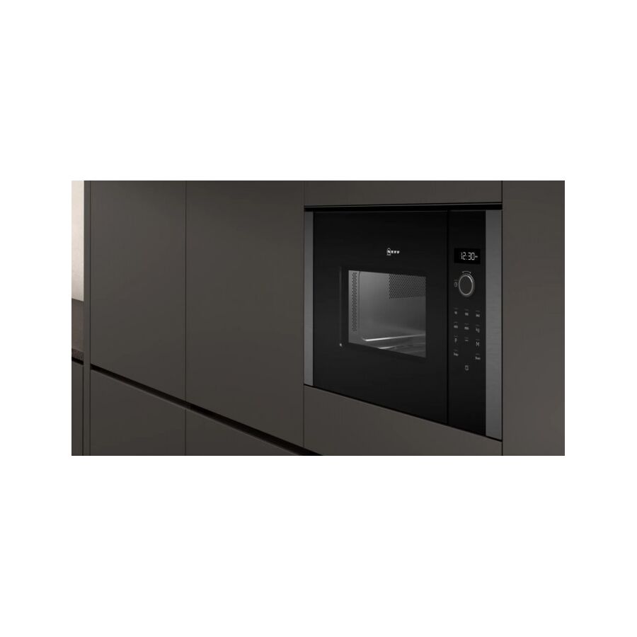 Встраиваемая микроволновая печь Neff HLAGD53G0 нерж/черный