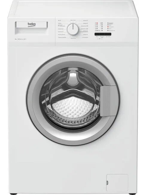 Стиральная машина Beko WRS54P1BSW белая, фронтальная, 85x60x37см, макс.:5кг, 15 программ, классы А/А/D, дисплея - нет