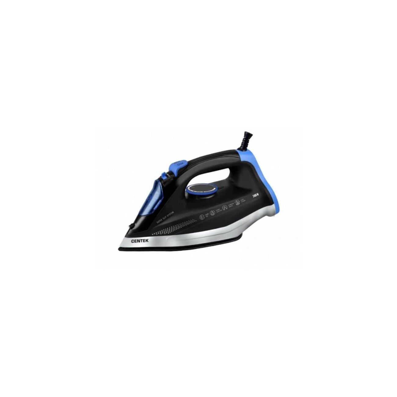 Утюг Centek CT-2315 <BLACK> 2400Вт, керамическая подошва, 320мл, самоочистка, паровой удар