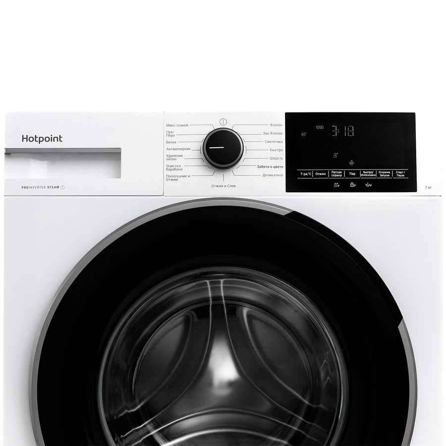 Стиральная машина Hotpoint WSH 7290 VWB класс: A загр.фронтальная макс.:7кг белый инвертер