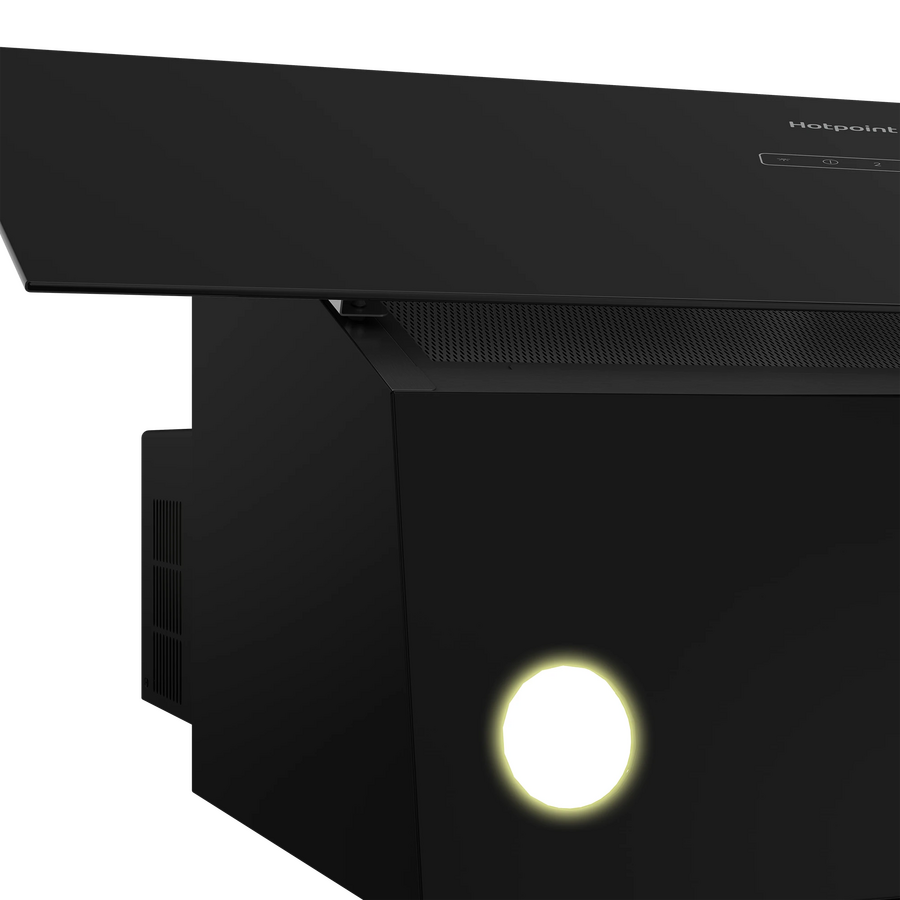 Вытяжка HOTPOINT HPHV 63LT BL (869891200120) черный управление кнопочное