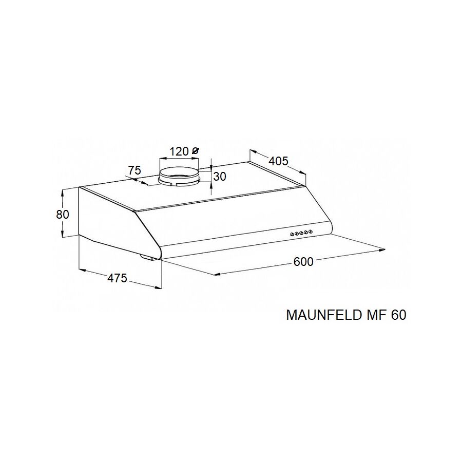 Вытяжка MAUNFELD MF 60 черный
