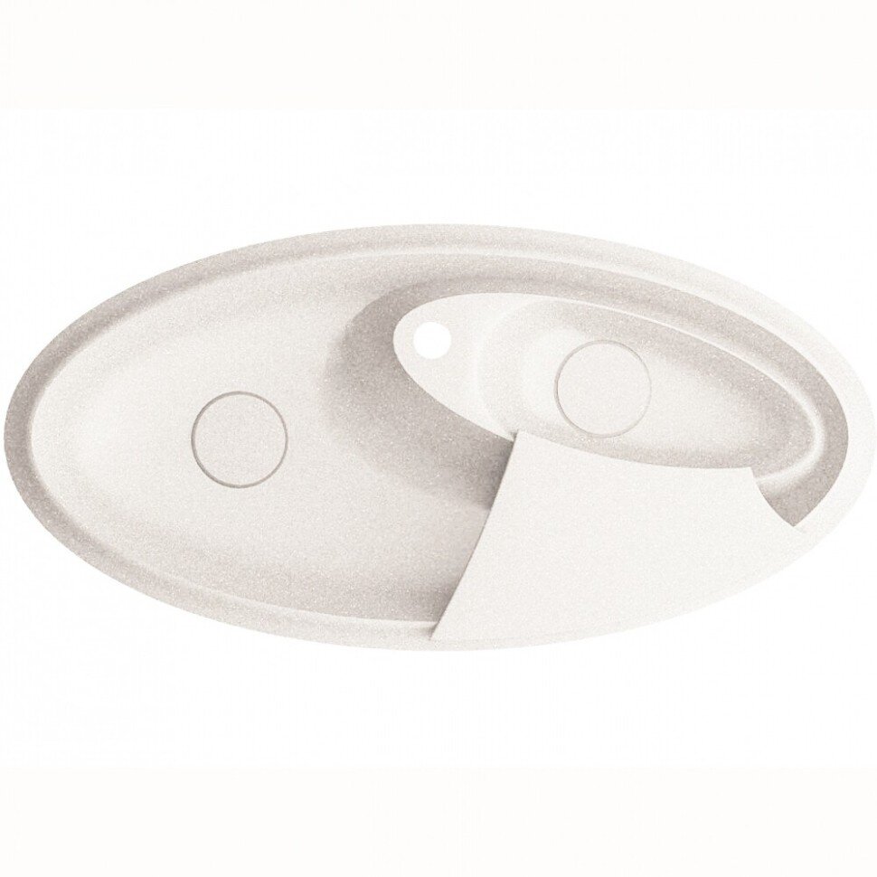 Кухонная мойка Marmorin Silvanus White гранит две чаши (2b) 1100х540х150
