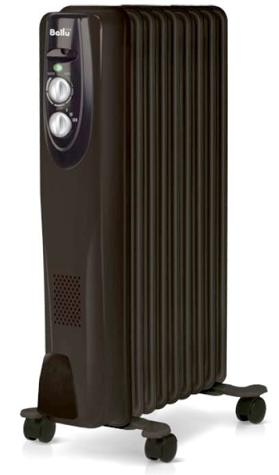 Масляный радиатор Ballu Classic black BOH/CL-09BRN 2000 (9 секций)