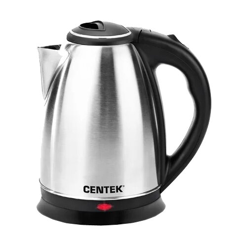 Чайник Centek СТ-0035 (матовый) металл 1,5л. 2000Вт. хромированная вставка на крышке
