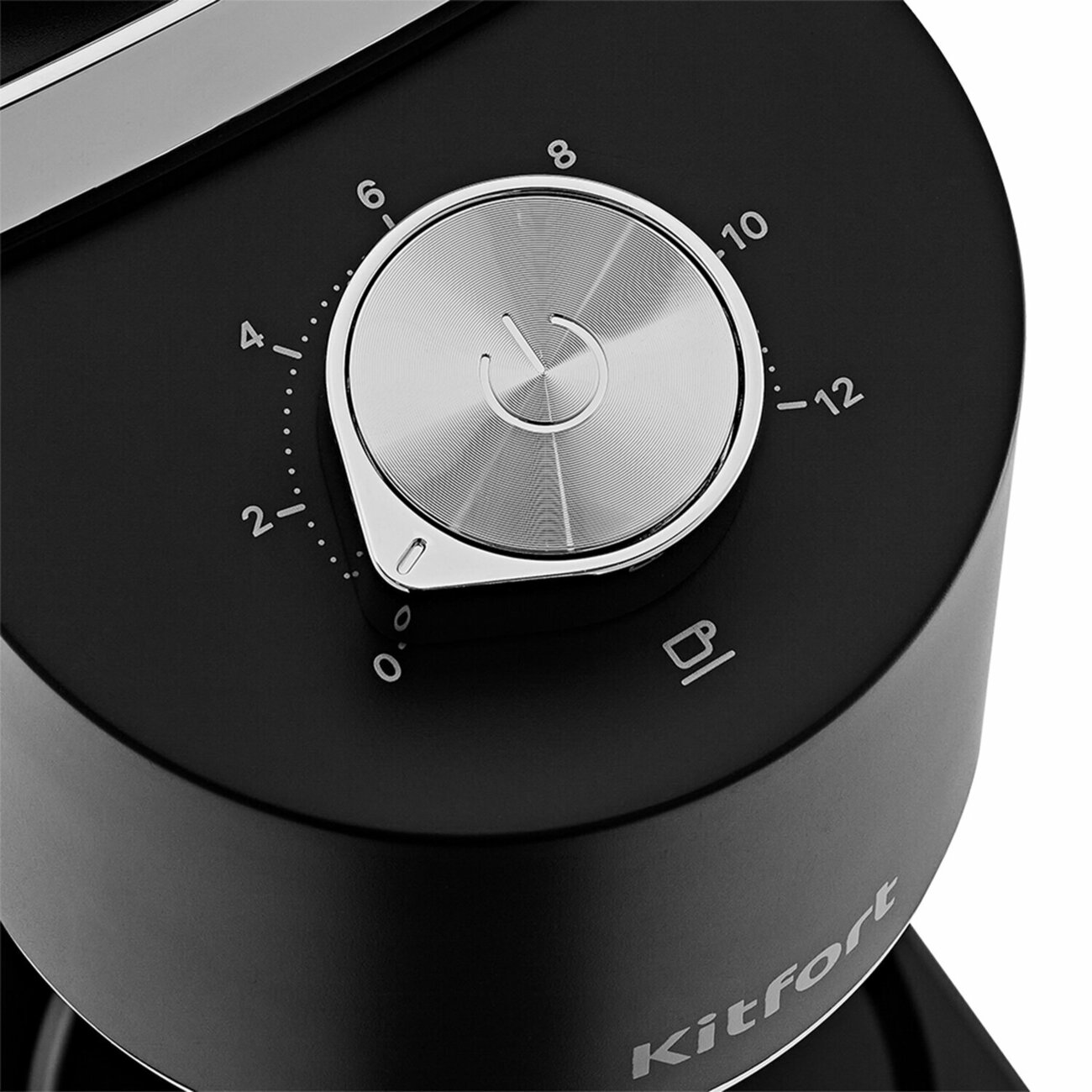 Кофемолка Kitfort КТ-787 черный/серебристый