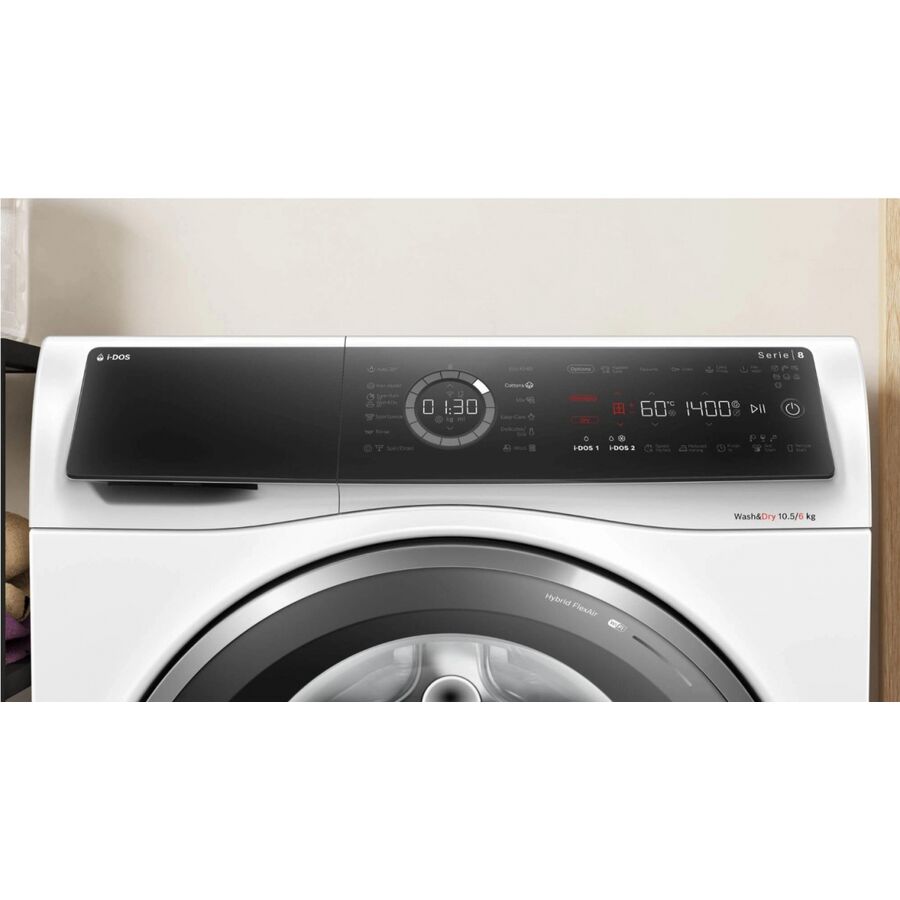 Стиральная машина Bosch Serie 8 WNC254A0SN с сушкой белый