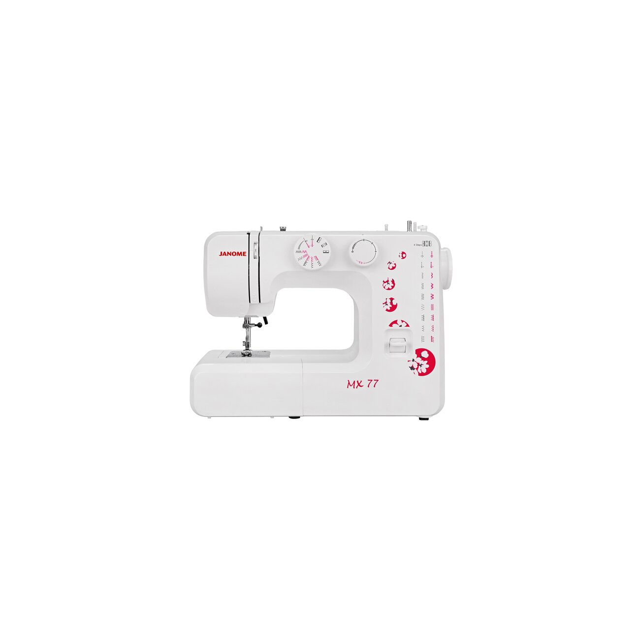 Швейная машина Janome MX 77 (MX 77), электромеханическое управление, качающийся челнок, количесство операций: 15