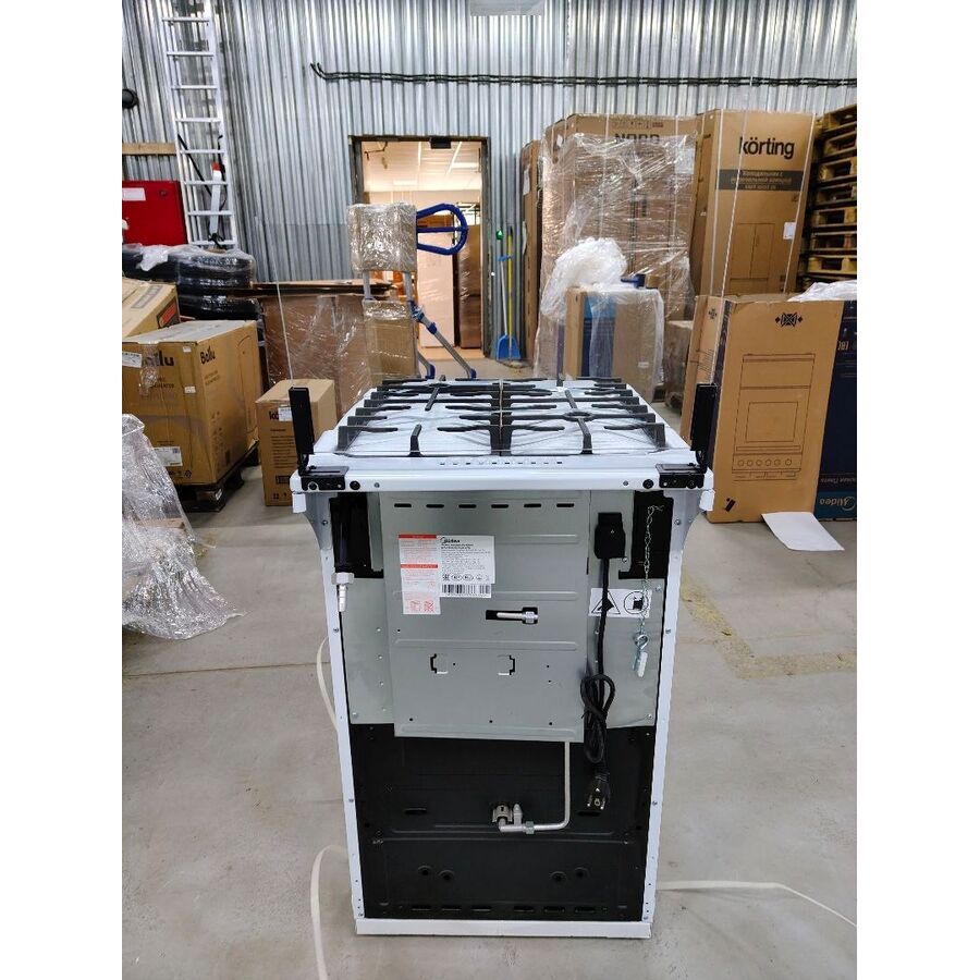 УЦ Кухонная плита Midea MFO-M4G20T0EWH (плохая упаковка, сколы эмали на корпусе, малые вмятины)