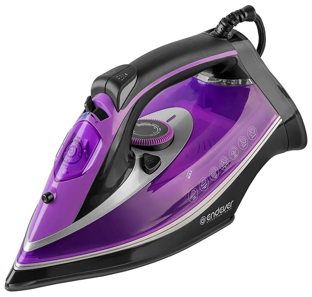Утюг Endever Delta-222 фиолетовый/черный