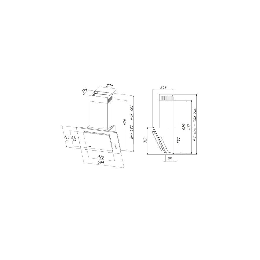 Вытяжка Akpo WK-4 Optima Eco белый 2224