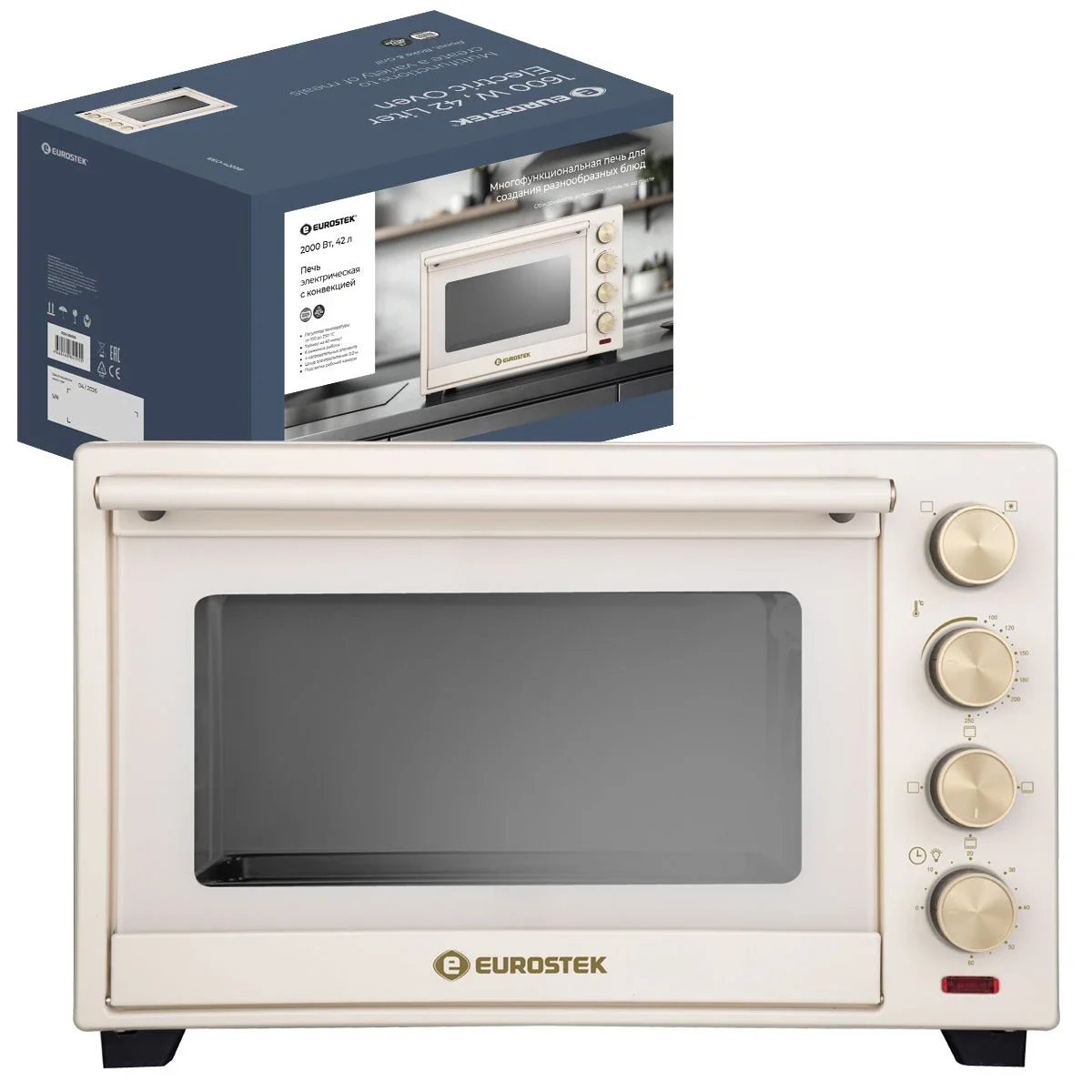 Мини-печь Eurostek EEO-4203C Кремовый