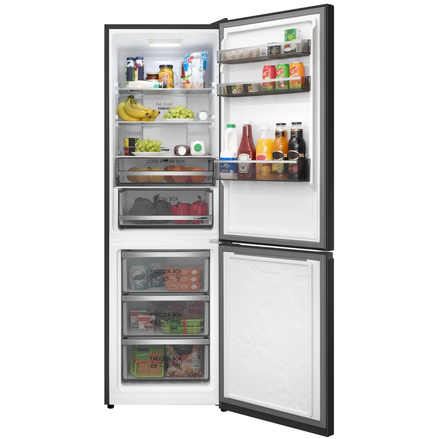 Холодильник отдельностоящий с инвертором MEFERI MFR185BK Total No Frost Combi Ultra
