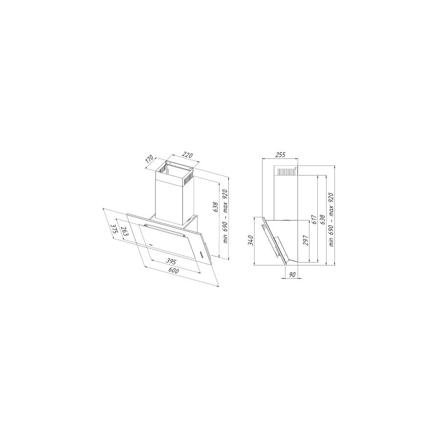 Вытяжка Akpo WK-4 Optima Eco белый 2225