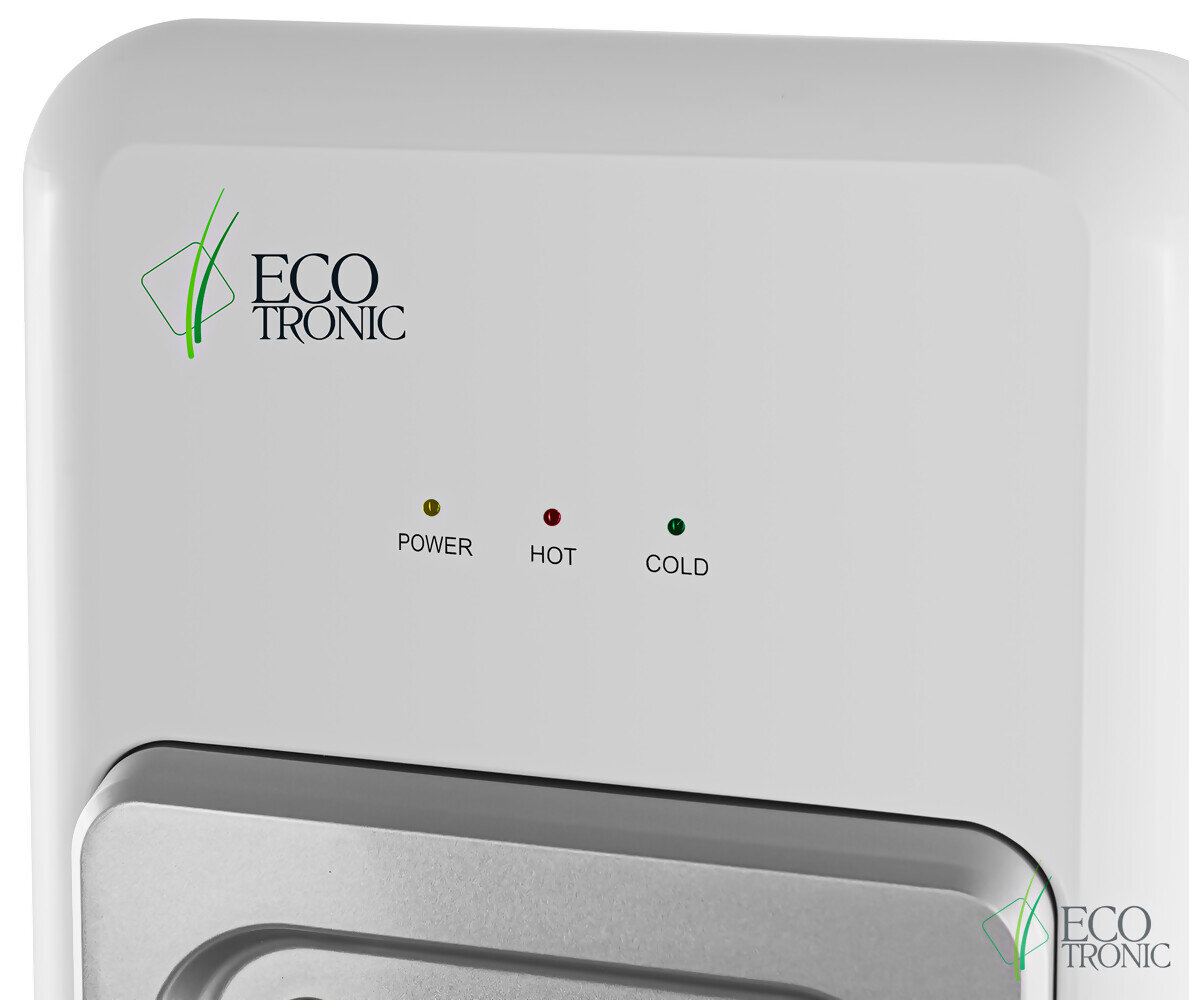 Пурифайер для воды ECOTRONIC V10-U4L напольный, нагрев/охлаждение компрессорное, 2 крана, белый