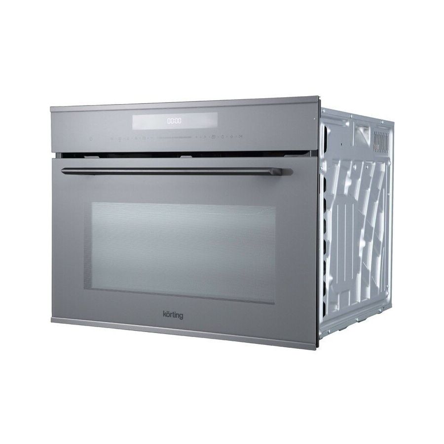 Духовой шкаф Korting OKB 3250 GBXGr MW серое стекло+черная нерж