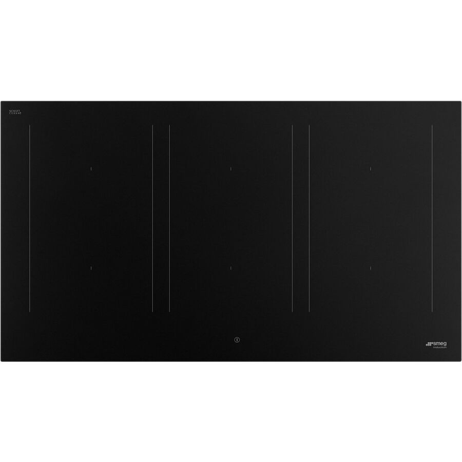 Варочная поверхность Smeg SIM3964N индукционная 90см, прямой край, чёрный матовый