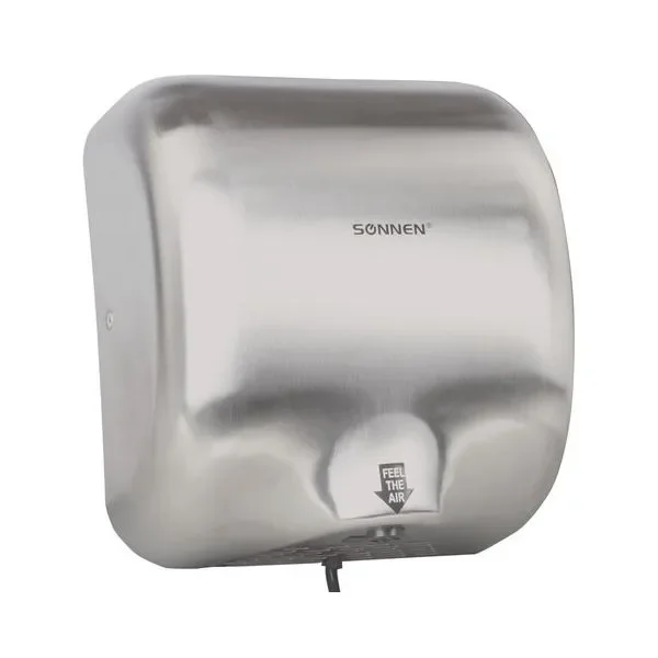 Сушилка для рук SONNEN HD-999 (604746) 1800Вт, нержавеющая сталь, антивандальная, хром