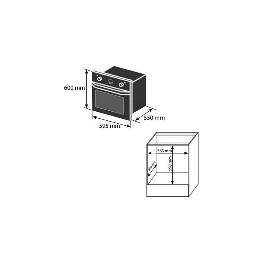 Духовой шкаф EVELUX EO 637 PX