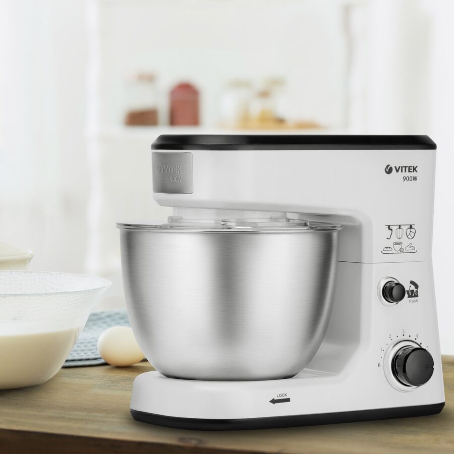 Кухонная машина Vitek VT-1438 белый/серебро