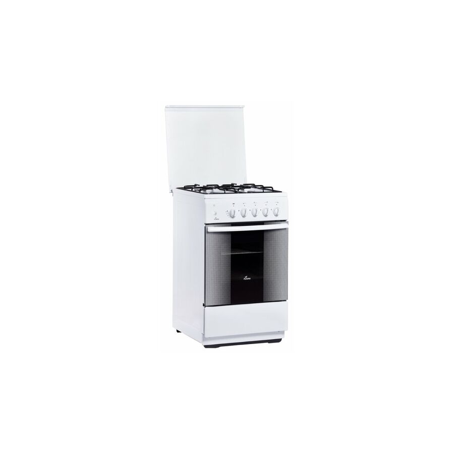 Плита Flama FG 2411 W белый реш.сталь