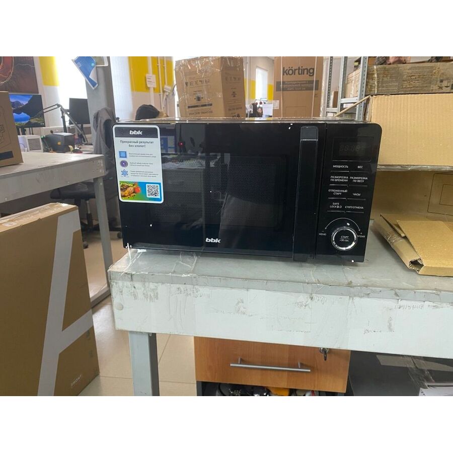 УЦ Микроволновая печь BBK 20MWS-723T/B черный (плохая упаковка, бу, нет документация, замена панели управления)