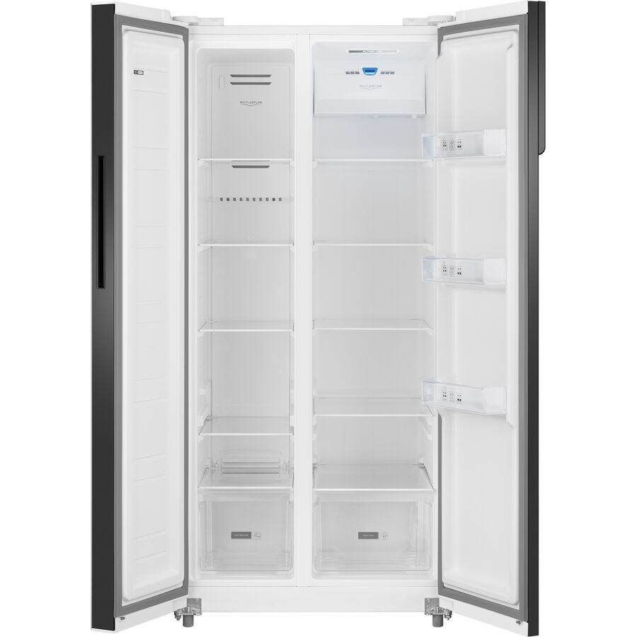 Холодильник Weissgauff WSBS 500 Inverter NoFrost White Glass