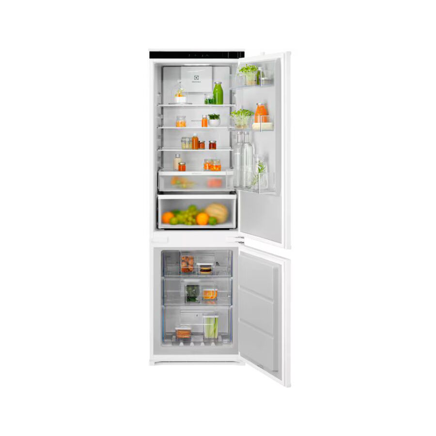 Встраиваемый холодильник ELECTROLUX ENT6MD18S3 комбинированный, No Frost (морозильная камера) электронное управление, полезный объём 248л