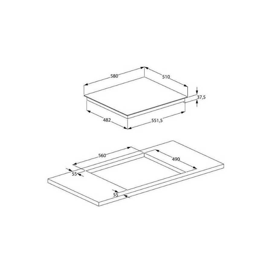 Варочная поверхность INDESIT IB 41B60 BF