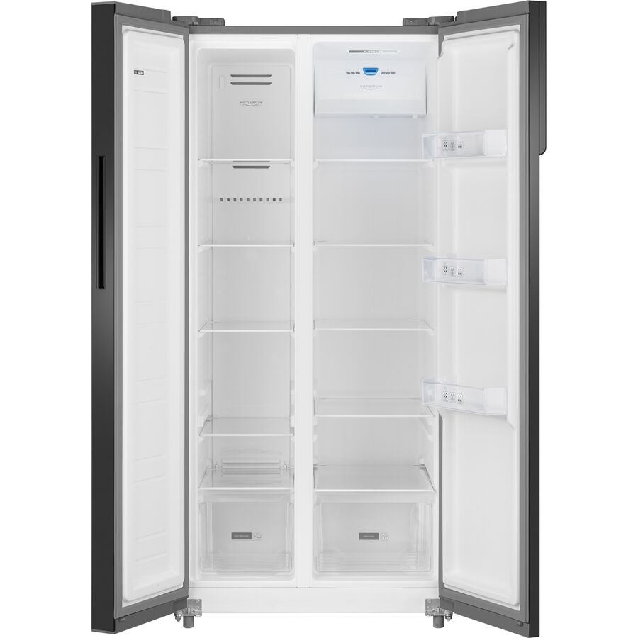 Холодильник Weissgauff WSBS 500 Inverter NoFrost Beige Glass