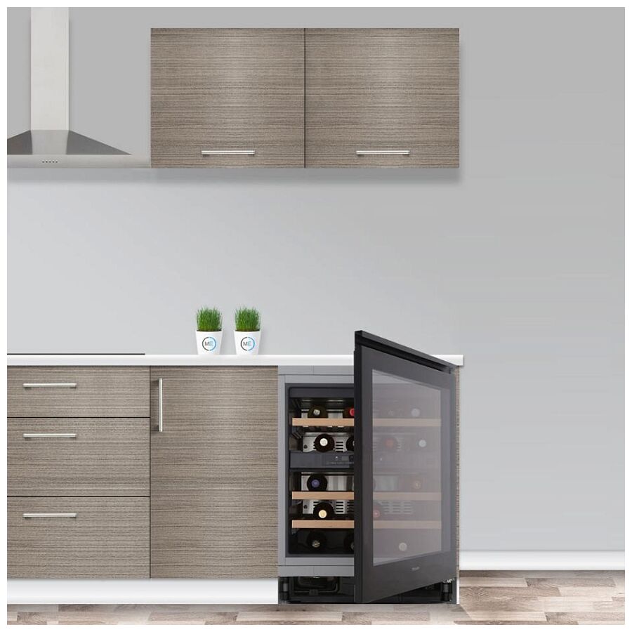 Встраиваемый винный шкаф Miele KWT 6321 UG черное тонированное стекло