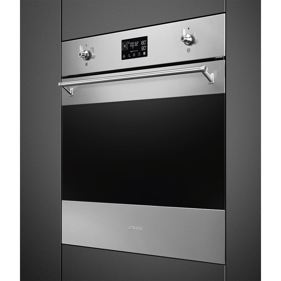 Духовой шкаф SMEG SO6302S3PX многофункциональный комбинированный с пароваркой, 60см, 12 функций, нерж