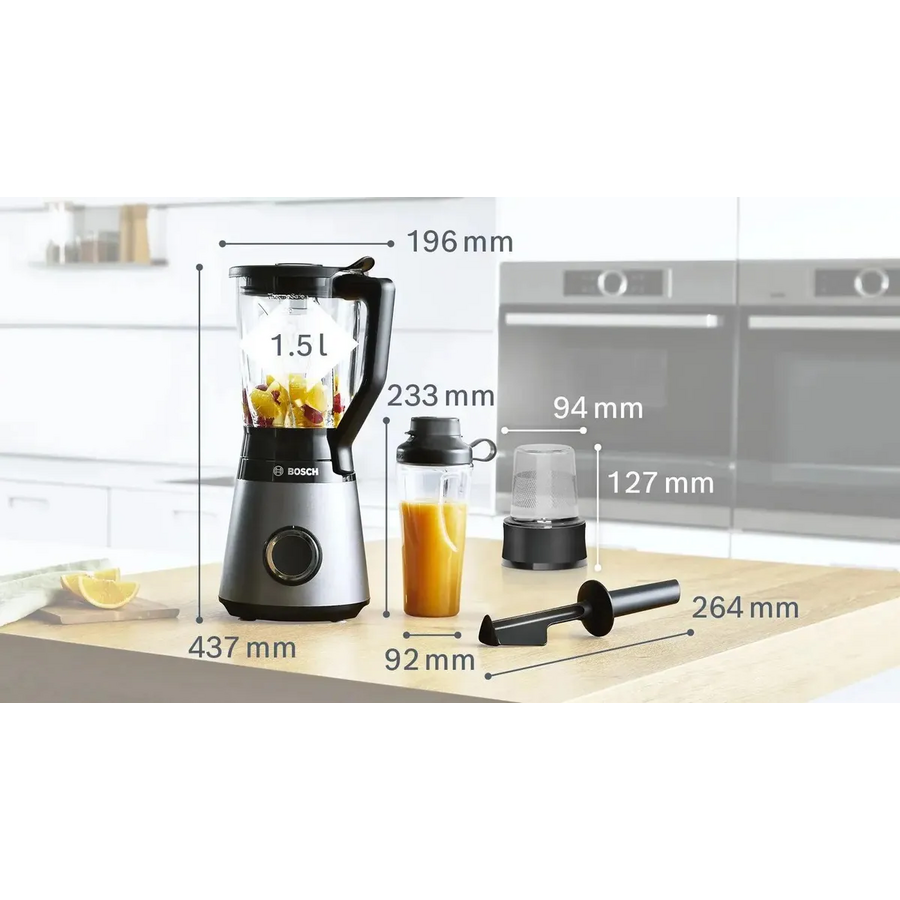Блендер стационарный Bosch MMB6177S серебристый