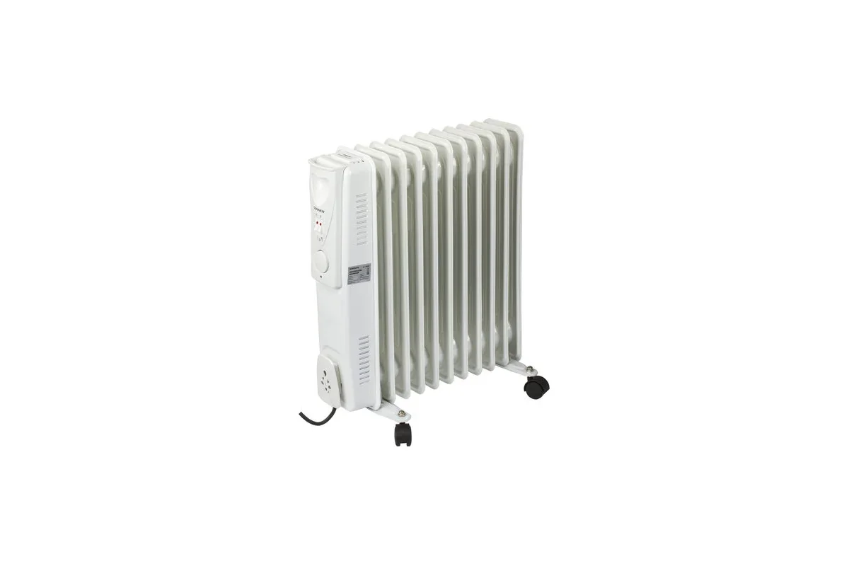 Масляный обогреватель SONNEN DFS-11 (453500) 2500 Вт, 11 секций, белый