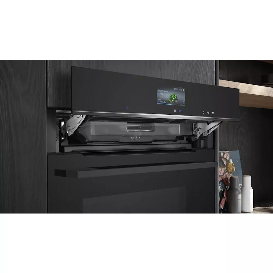 Духовой шкаф Siemens CS736G1B1 черный с паром