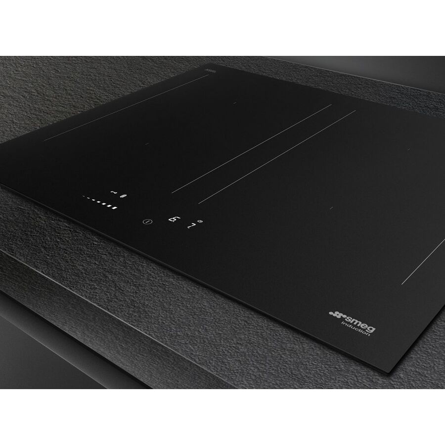 Варочная поверхность SMEG SIM3644N Classica, индукция, 60см, прямой край, 4 зоны нагрева, 9 уровней мощности, слайдерное управление, Booster