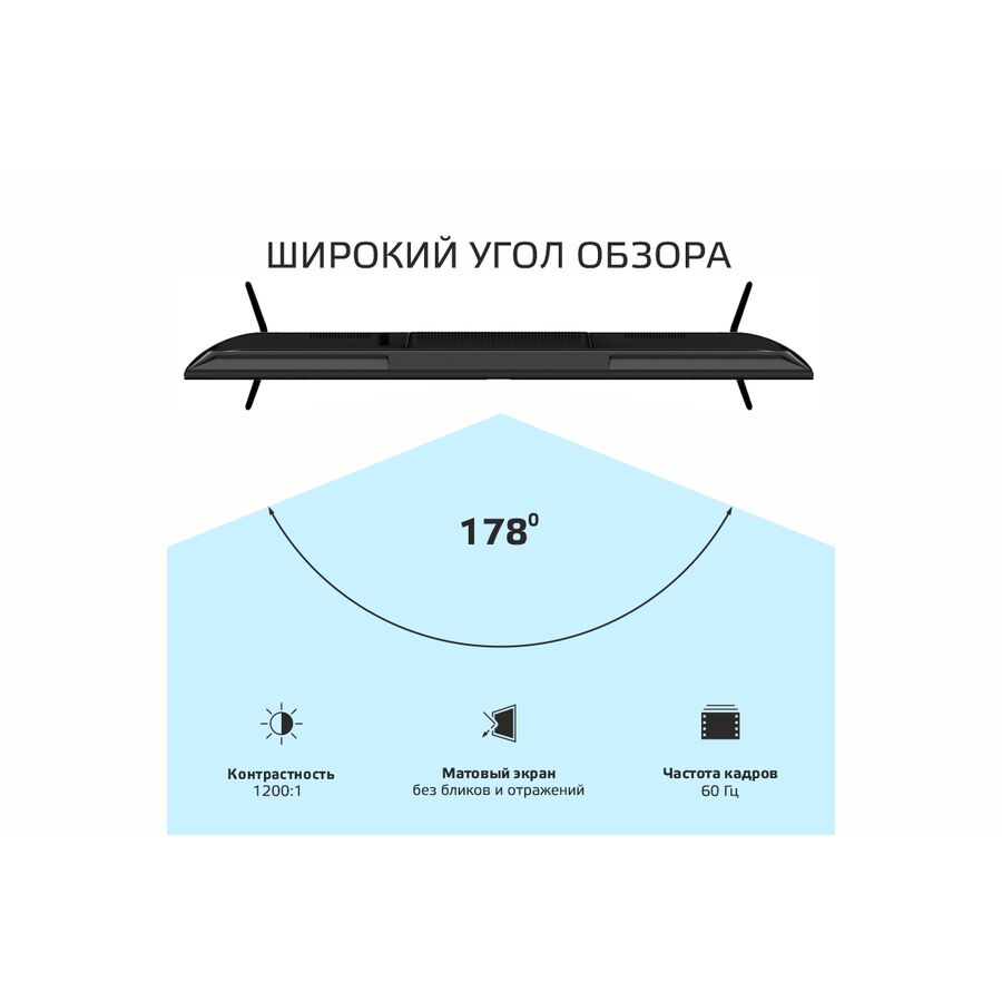 Телевизор SKYLINE 43LST6385 FHD Smart Салют