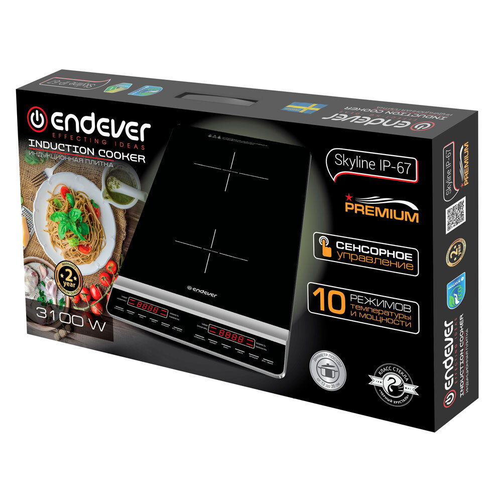 Настольная плитка Endever Skyline IP-67 черный