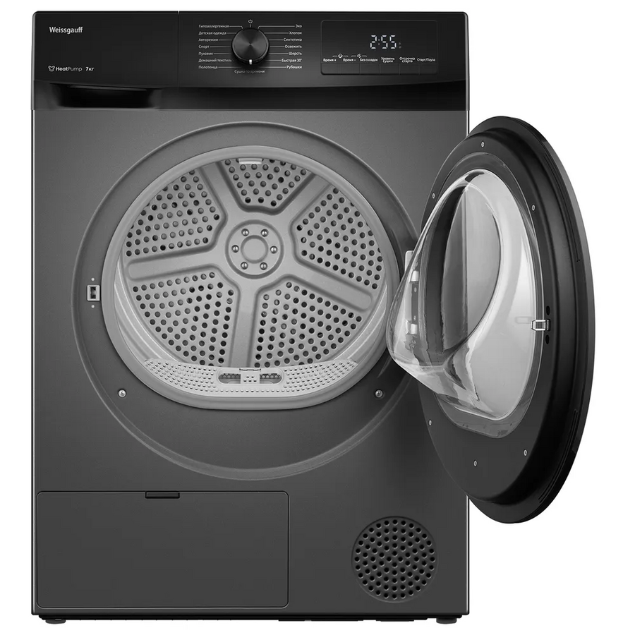 Сушильная машина Weissgauff WD 4948 Heat Pump Grey