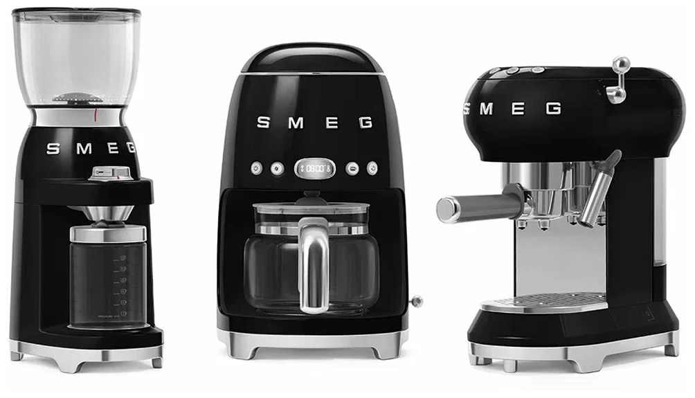 Кофемолка SMEG CGF11BLEU, черная