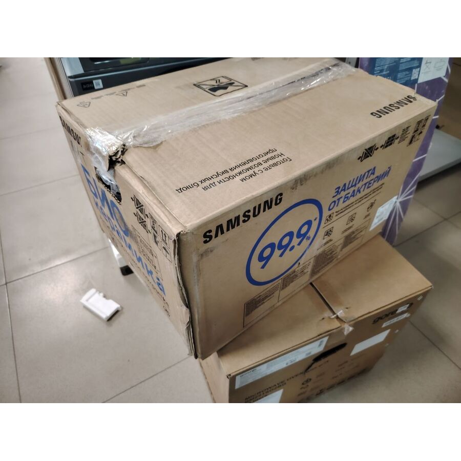 УЦ Микроволновая печь Samsung MS23F301TQW белый (плохая упаковка, бу, нет гар.талона, замена магнетрона)